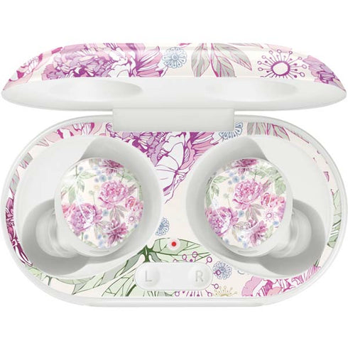 Peony Spring Floral Galaxy Buds Plus Skin