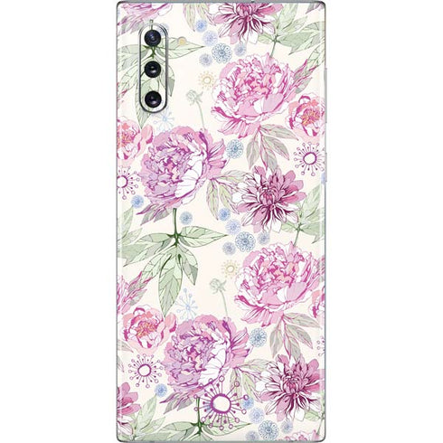 Peony Spring Floral Galaxy Note 10 Skin