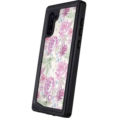Peony Spring Floral Galaxy Note 10 Waterproof Case