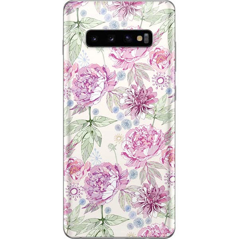 Peony Spring Floral Galaxy S10 Plus Skin