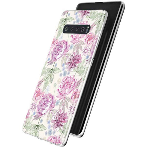 Peony Spring Floral Galaxy S10 Skin