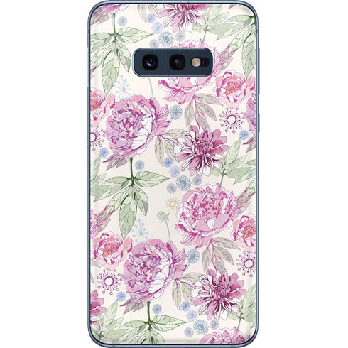 Peony Spring Floral Galaxy S10e Skin