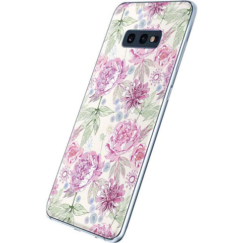 Peony Spring Floral Galaxy S10e Skin