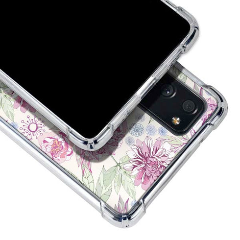 Peony Spring Floral Galaxy S20 FE Clear Case