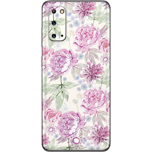 Peony Spring Floral Galaxy S20 Skin