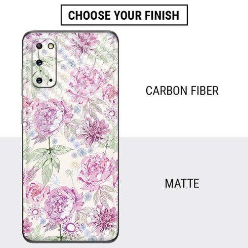 Peony Spring Floral Galaxy S20 Skin