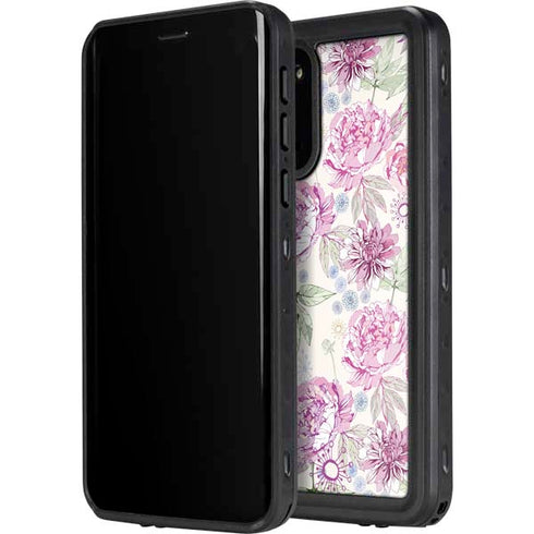 Peony Spring Floral Galaxy S20 Waterproof Case