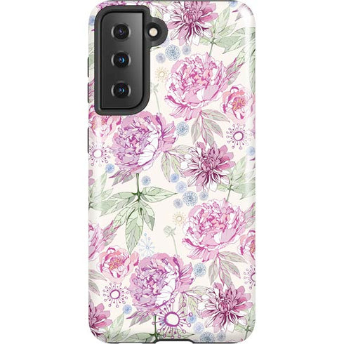 Peony Spring Floral Galaxy S21 5G Pro Case