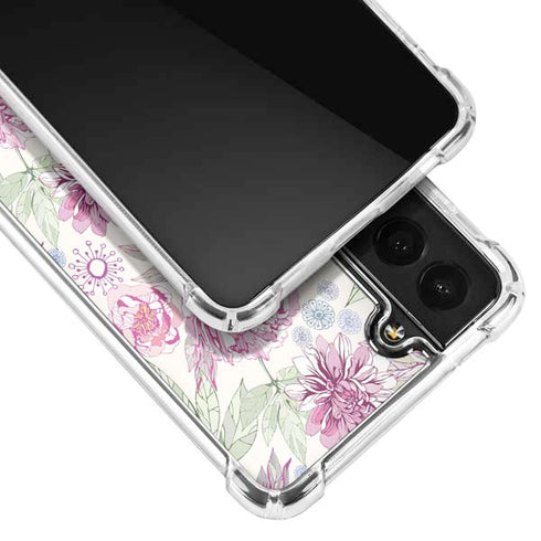 Peony Spring Floral Galaxy S21 Plus 5G Clear Case
