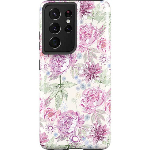 Peony Spring Floral Galaxy S21 Ultra 5G Pro Case