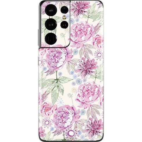 Peony Spring Floral Galaxy S21 Ultra 5G Skin