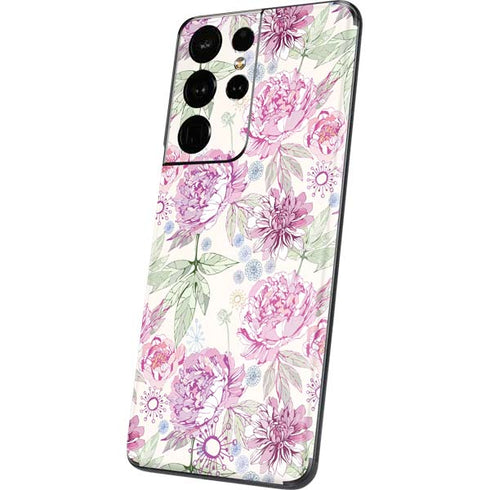 Peony Spring Floral Galaxy S21 Ultra 5G Skin