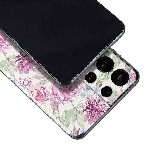 Peony Spring Floral Galaxy S21 Ultra 5G Skin