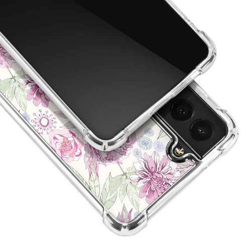 Peony Spring Floral Galaxy S22 Clear Case