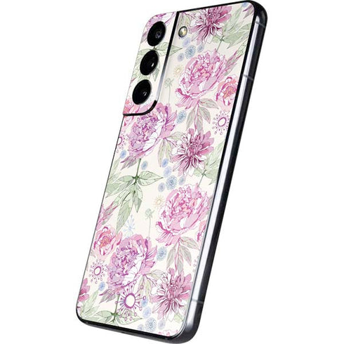 Peony Spring Floral Galaxy S22 Skin