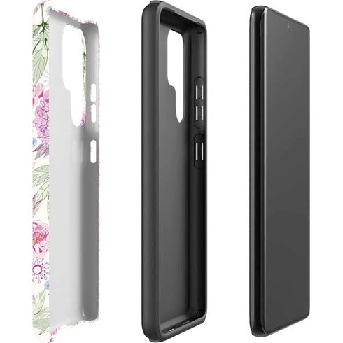 Peony Spring Floral Galaxy S22 Ultra Pro Case