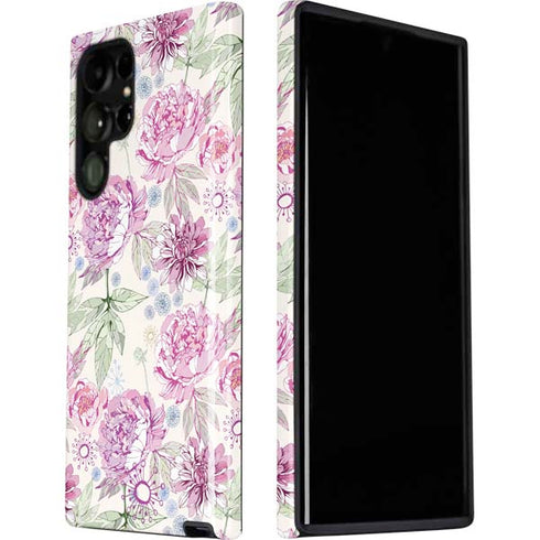 Peony Spring Floral Galaxy S22 Ultra Pro Case