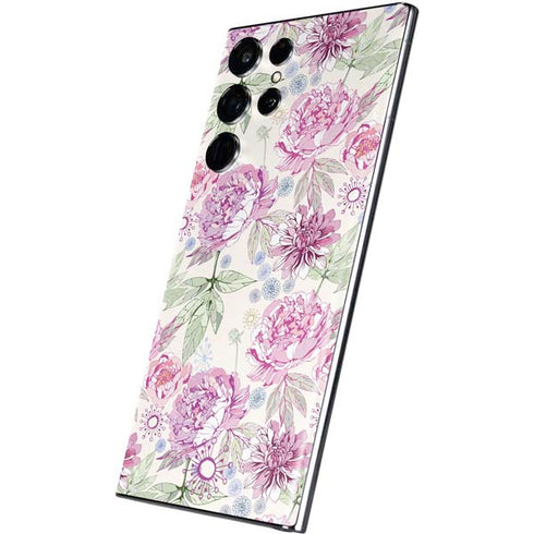Peony Spring Floral Galaxy S22 Ultra Skin