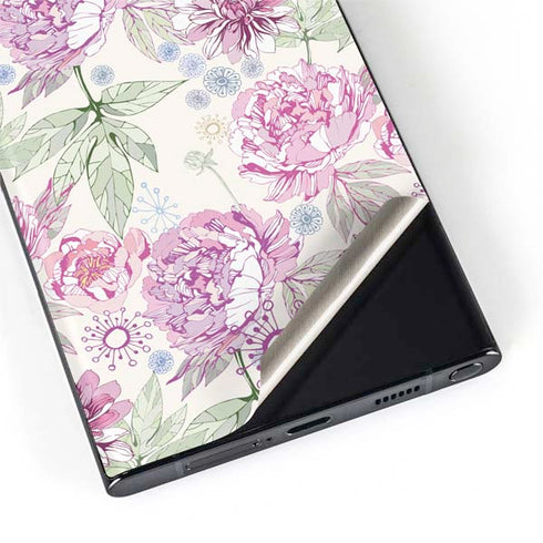 Peony Spring Floral Galaxy S22 Ultra Skin