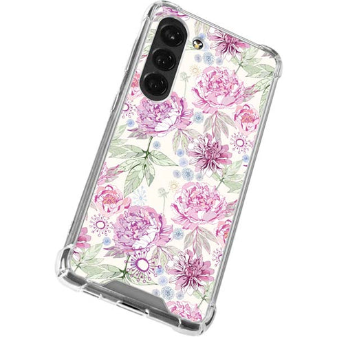 Peony Spring Floral Galaxy S23 Clear Case