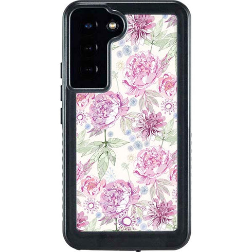 Peony Spring Floral Galaxy S23 Plus Waterproof Case