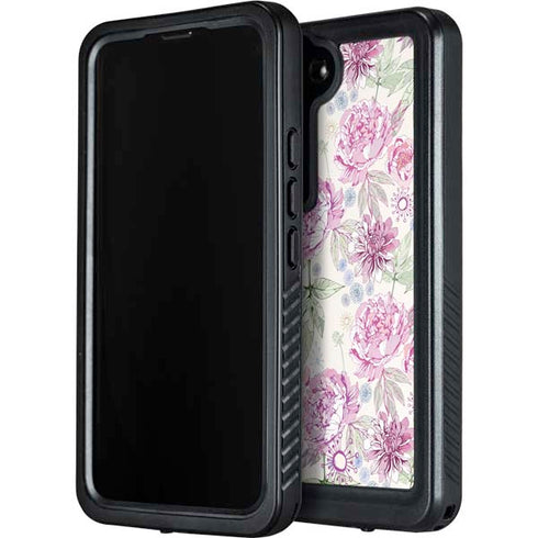 Peony Spring Floral Galaxy S23 Plus Waterproof Case