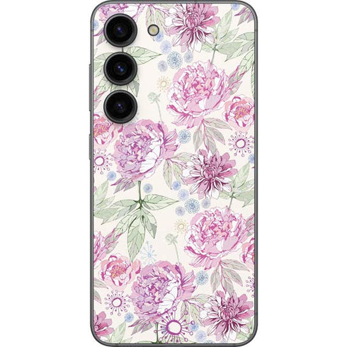 Peony Spring Floral Galaxy S23 Skin