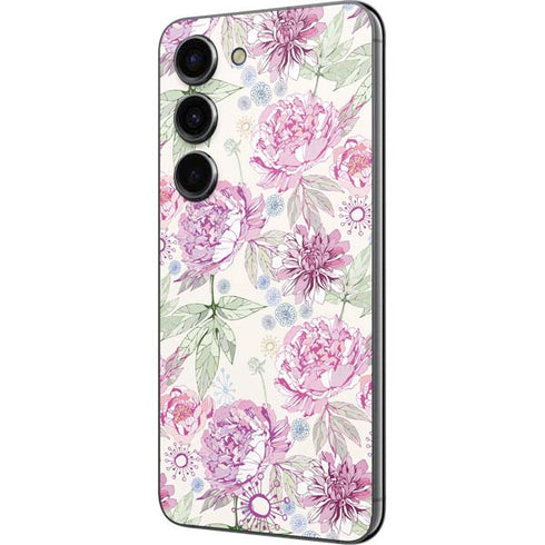 Peony Spring Floral Galaxy S23 Skin