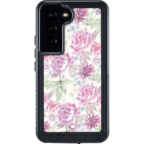 Peony Spring Floral Galaxy S23 Waterproof Case