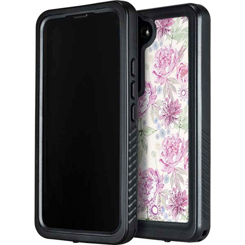 Peony Spring Floral Galaxy S23 Waterproof Case