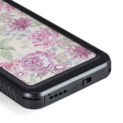 Peony Spring Floral Galaxy S23 Waterproof Case