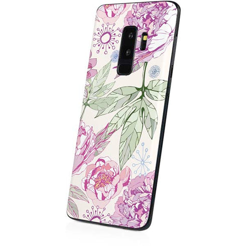 Peony Spring Floral Galaxy S9 Plus Skin
