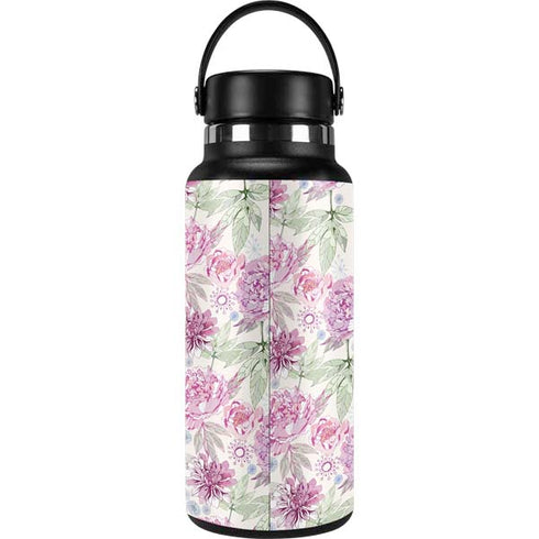 Peony Spring Floral Hydro Flask 32oz Wide Mouth Skin