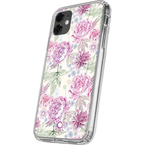 Peony iPhone 11 Clear Case