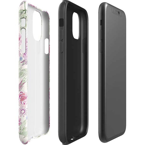 Peony Spring Floral iPhone 11 Pro Max Impact Case