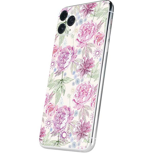 Peony Spring Floral iPhone 11 Pro Max Skin