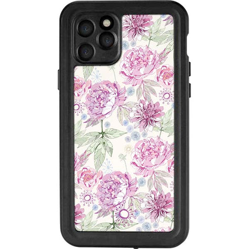 Peony Spring Floral iPhone 11 Pro Waterproof Case