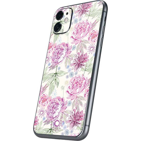 Peony Spring Floral iPhone 11 Skin