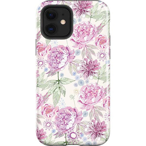 Peony Spring Floral iPhone 12 Impact Case