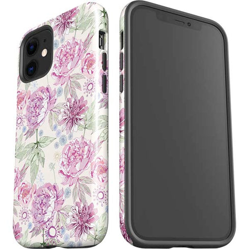 Peony Spring Floral iPhone 12 Impact Case