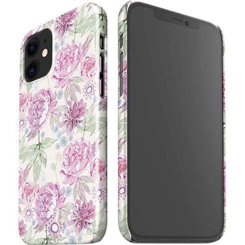 Peony Spring Floral iPhone 12 Mini Lite Case