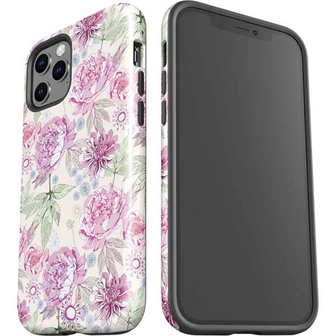 Peony Spring Floral iPhone 12 Pro Impact Case