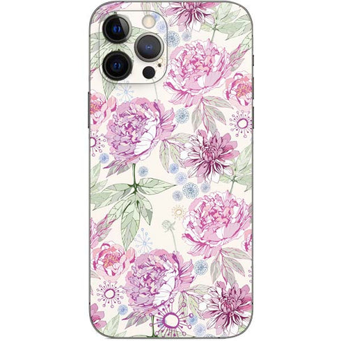 Peony Spring Floral iPhone 12 Pro Skin