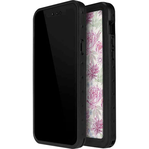 Peony Spring Floral iPhone 12 Pro Waterproof Case