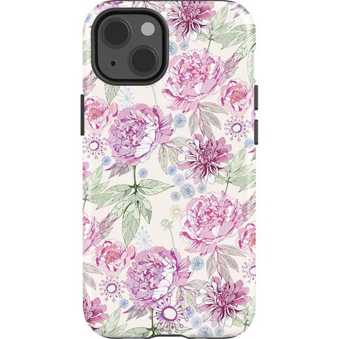 Peony Spring Floral iPhone 13 Impact Case