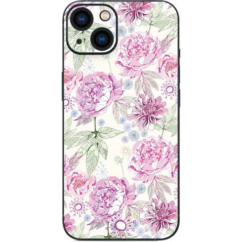Peony Spring Floral iPhone 13 Skin