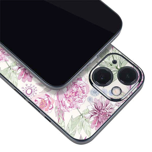 Peony Spring Floral iPhone 14 Plus Skin