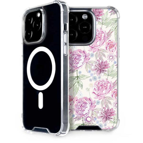 Peony Spring Floral iPhone 14 Pro MagSafe Case