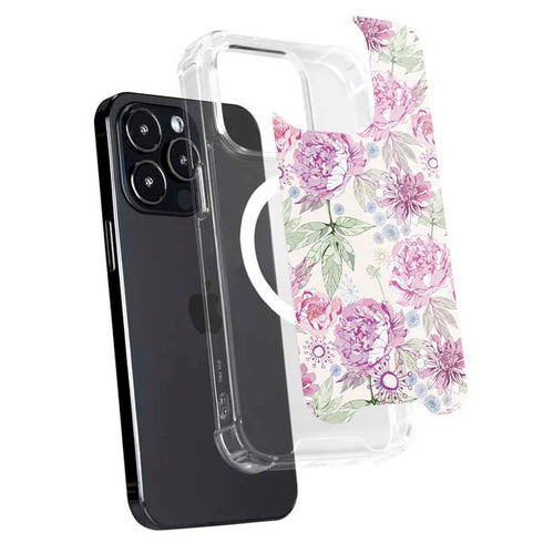 Peony iPhone 15 Pro MagSafe Case
