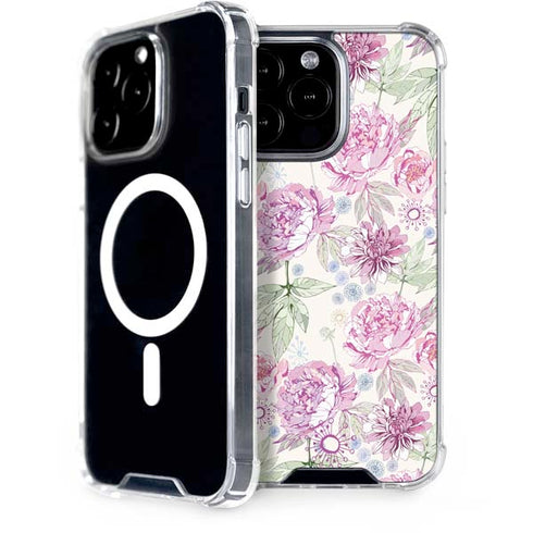 Peony Spring Floral iPhone 14 Pro Max MagSafe Case